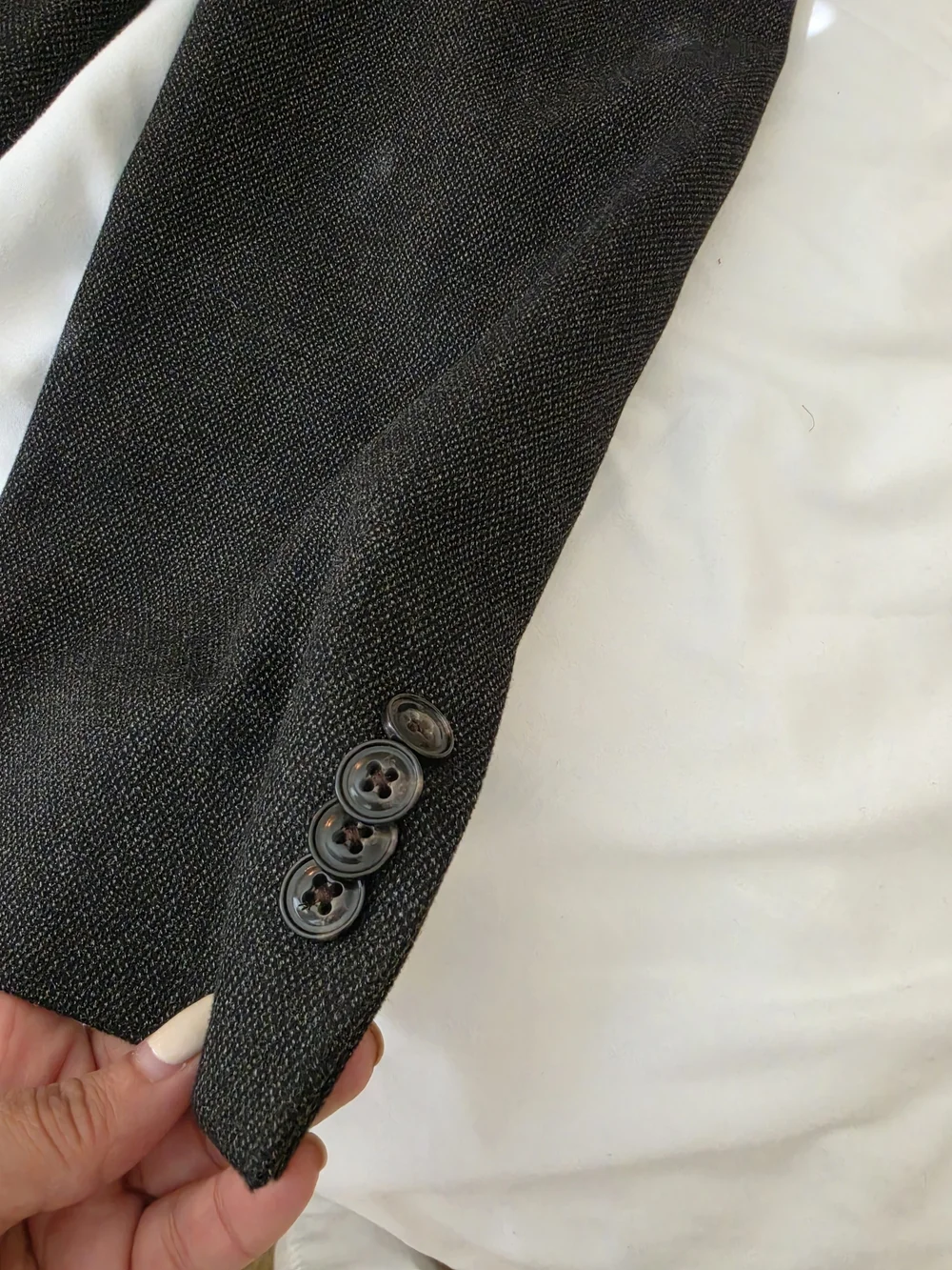 Tommy Hilfiger Charcoal Gray Two-Button Sport Coat 46R